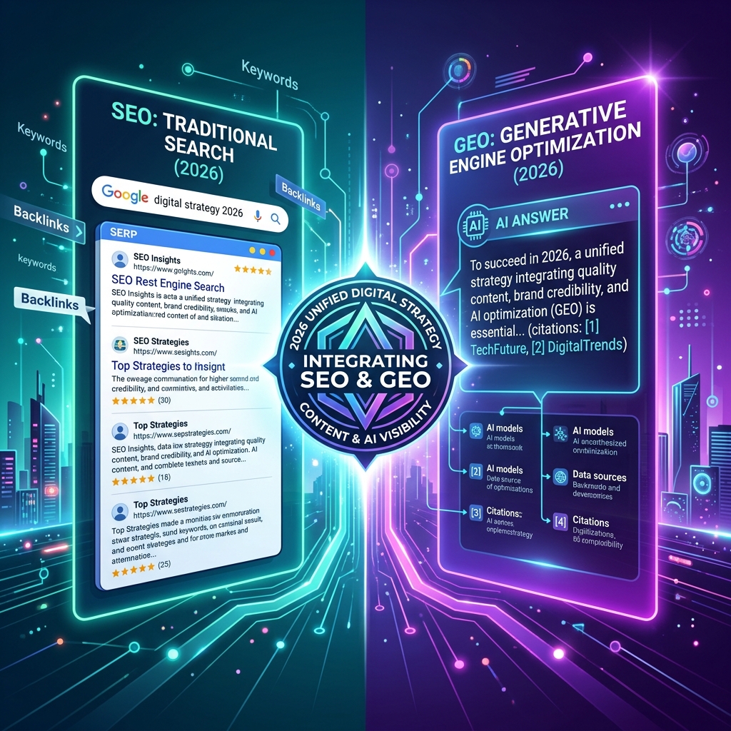 SEO vs GEO in 2026: How to Rank in Both Google and AI Engines