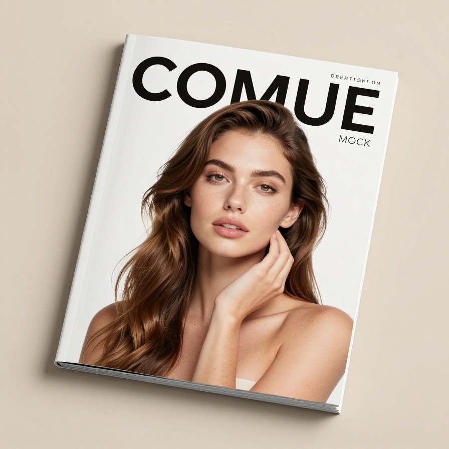 Cosmetic Magazine Page Mock sample 1