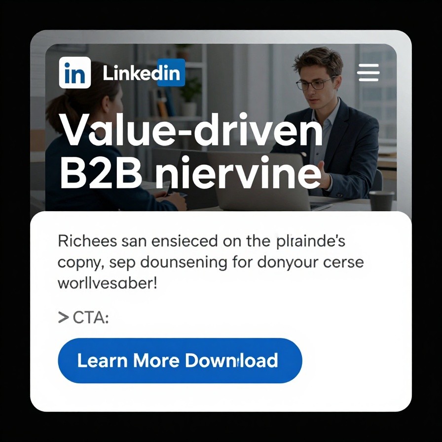 LinkedIn Sponsored Content Ad sample 1