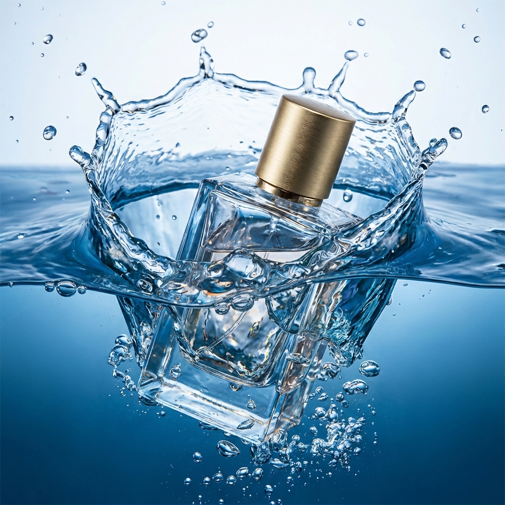 Perfume Bottle in Water sample 1