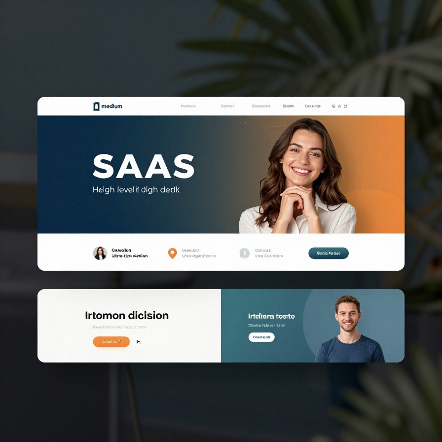 Professional SaaS Web Banner sample 1