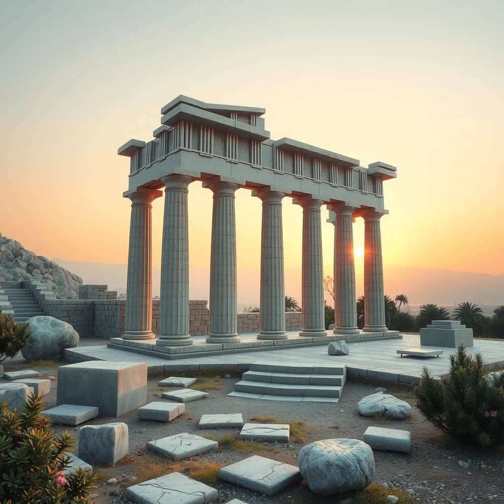 Ancient Greek Temple Ruins sample 1