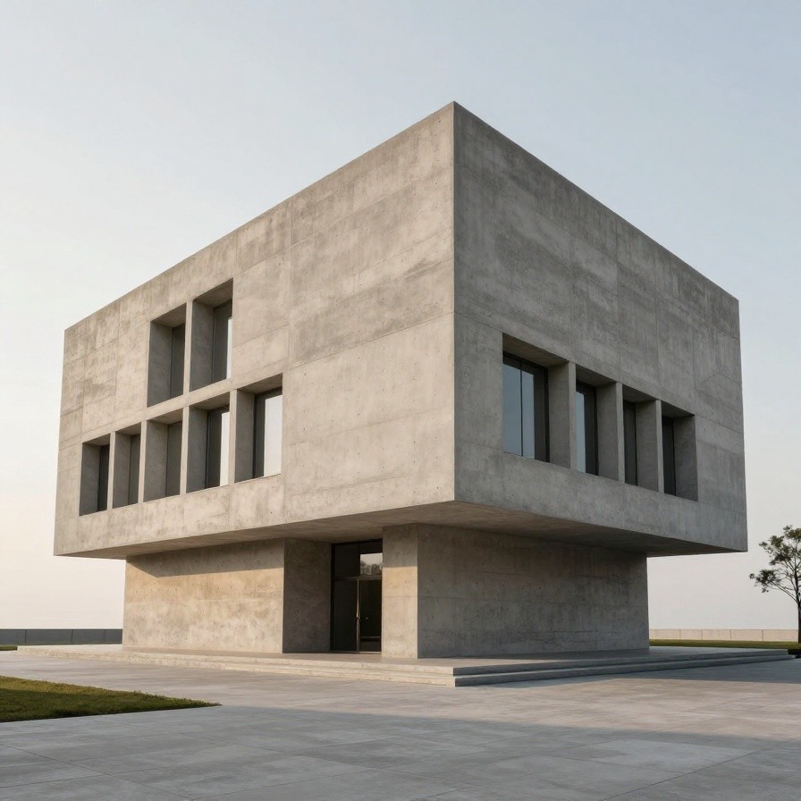 Brutalist Concrete Museum sample 1