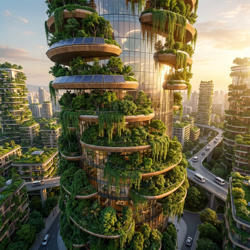 Futuristic Eco-Skyscraper sample 1