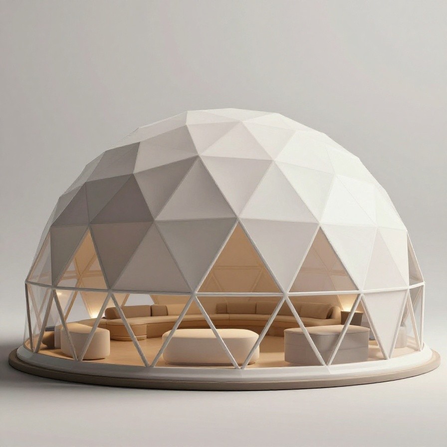 Futuristic Geodesic Dome Colony sample 1