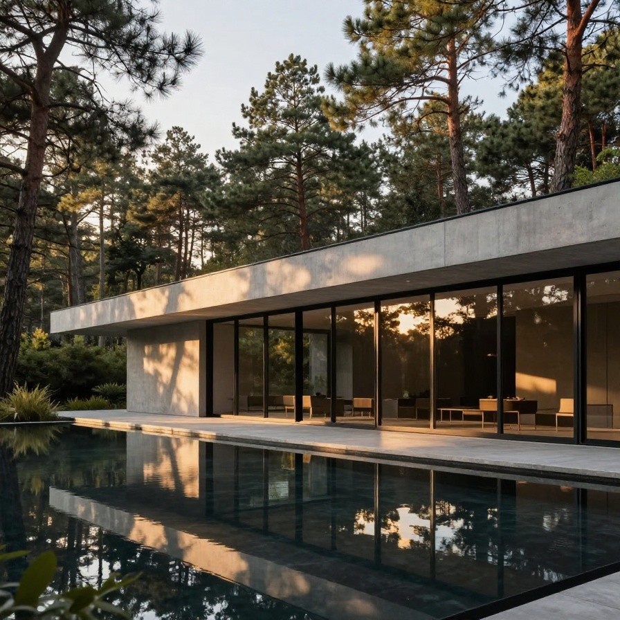 Minimalist Concrete Villa sample 1