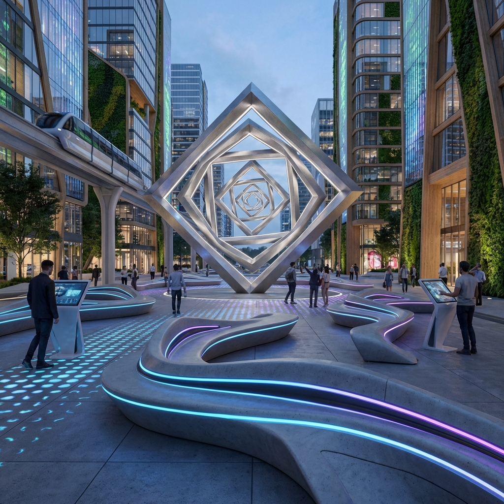 Parametric Urban Plaza sample 1
