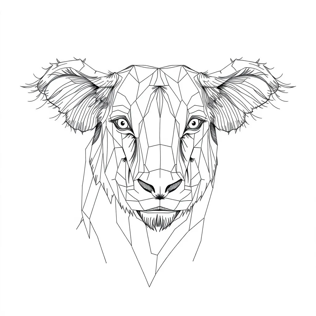 Minimalist Line Art Drawing sample 1