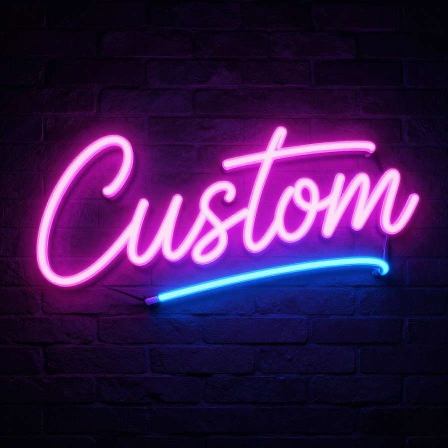 Neon Glow Typography Art sample 1