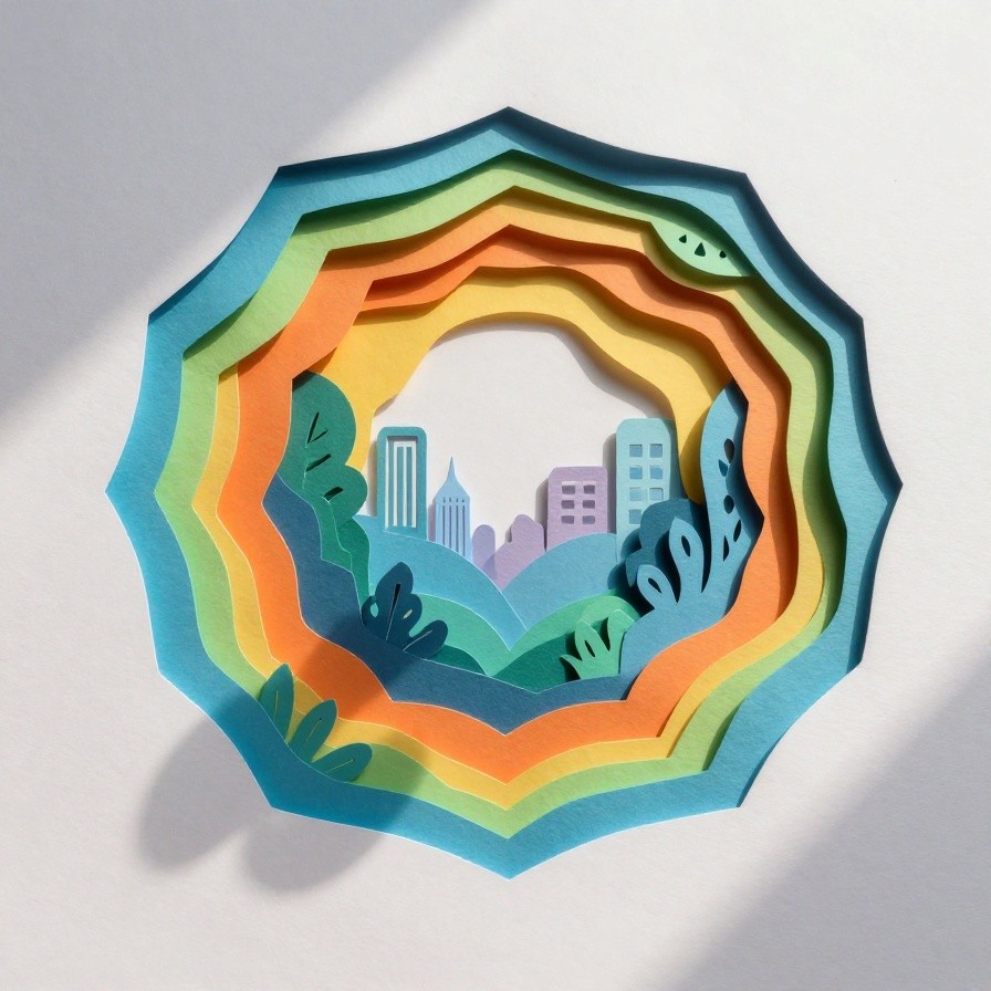 Paper Cut Art Layers sample 1