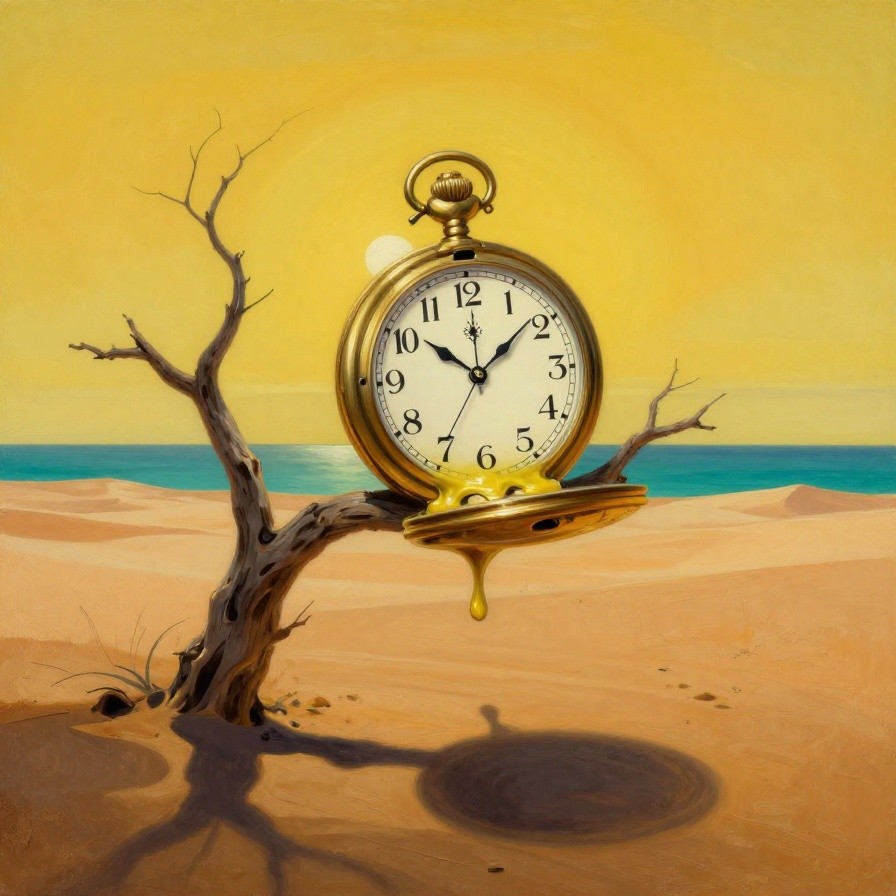 Surrealist Melting Clock sample 1