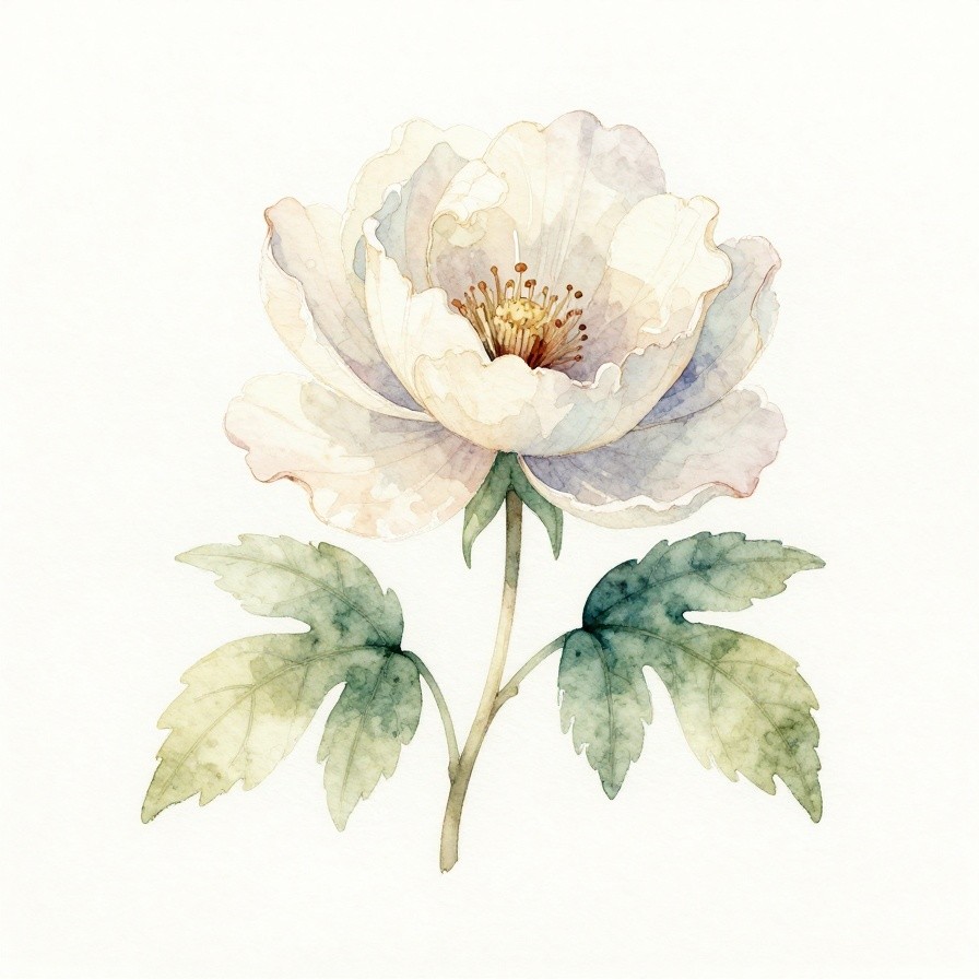 Watercolor Botanical Art sample 1