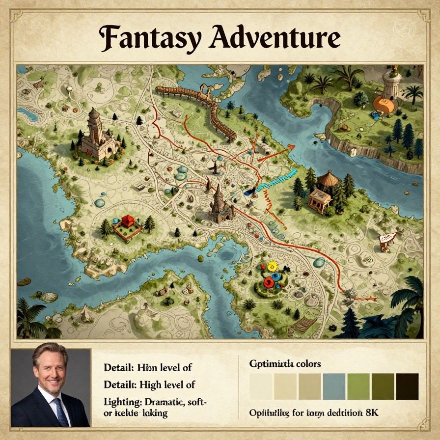 Fantasy Adventure Map sample 1