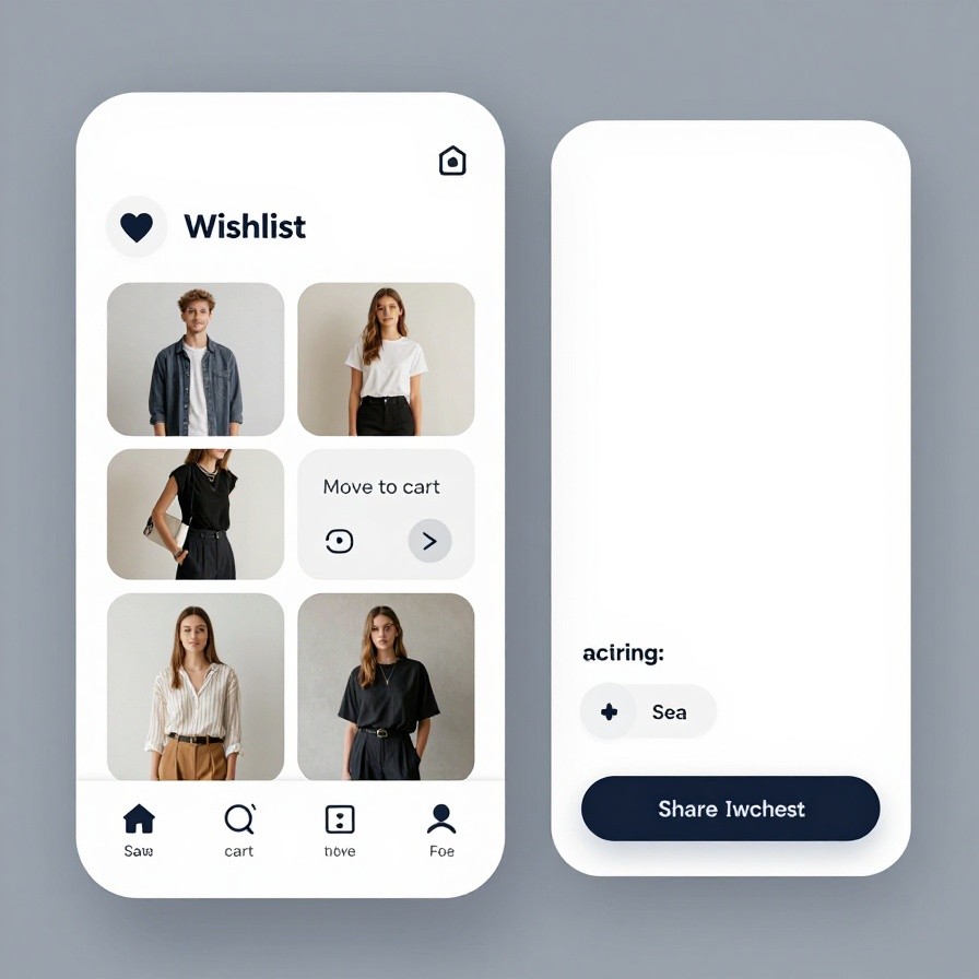 Wishlist Save for Later UI sample 1