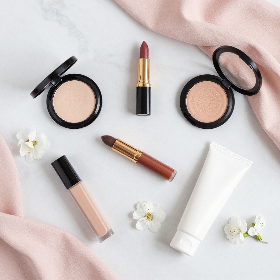 Beauty Product Flatlay Photo sample 1