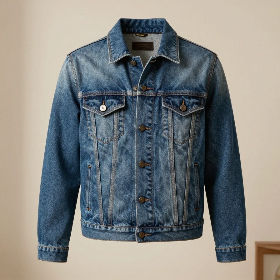 Classic Vintage Denim Jacket sample 1
