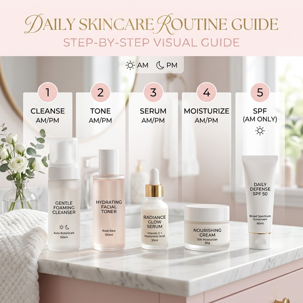 Skincare Routine Step Visual sample 2