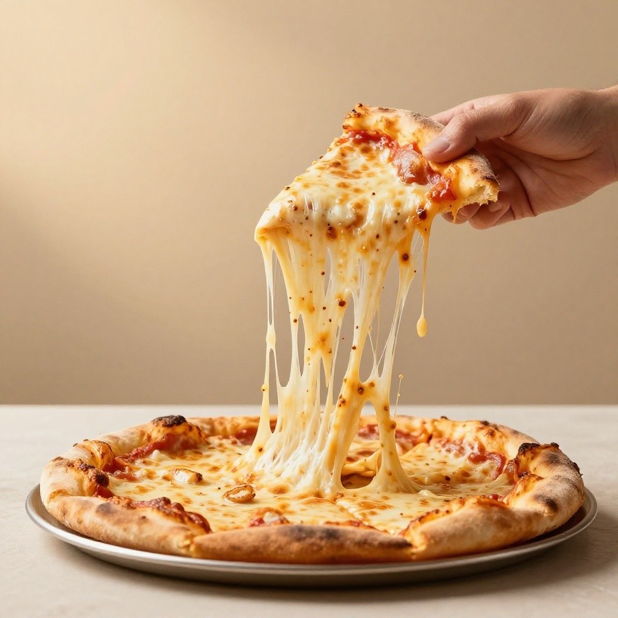 Neapolitan Pizza Cheese Pull sample 1