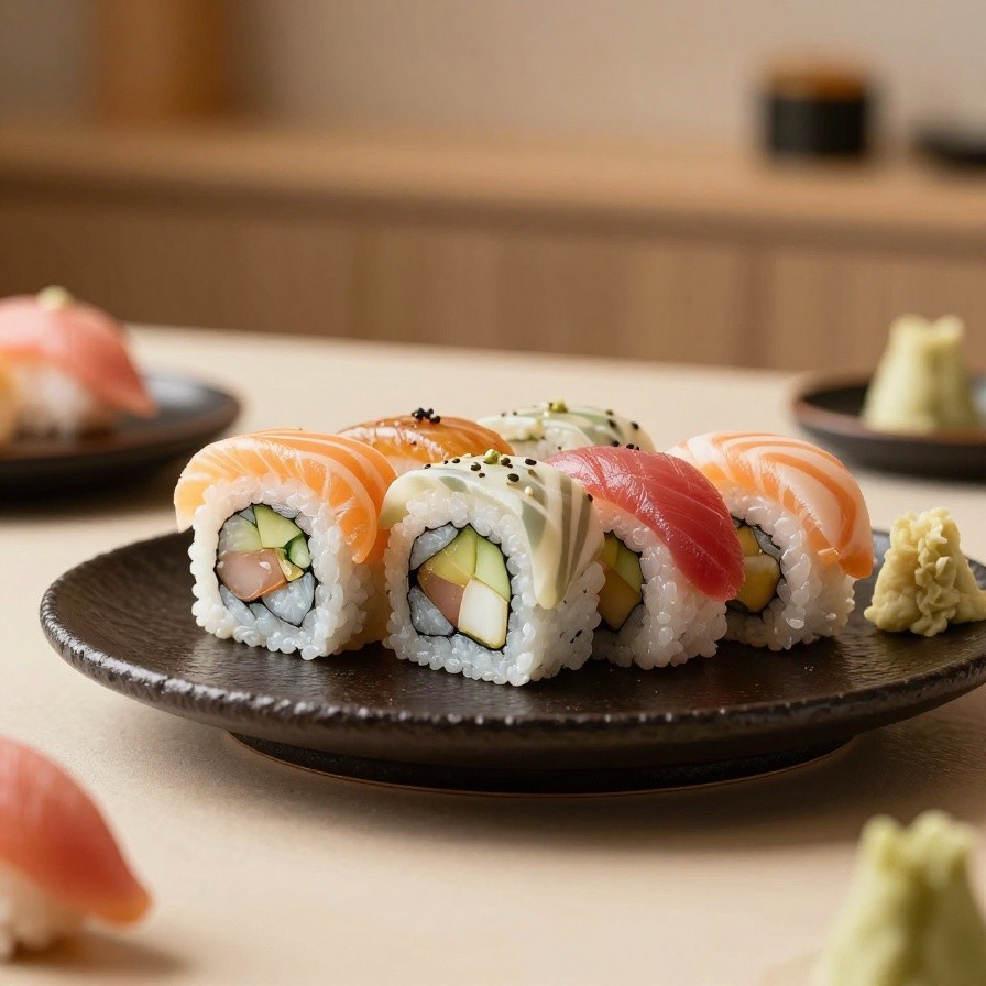 Premium Sushi Plate Display sample 1