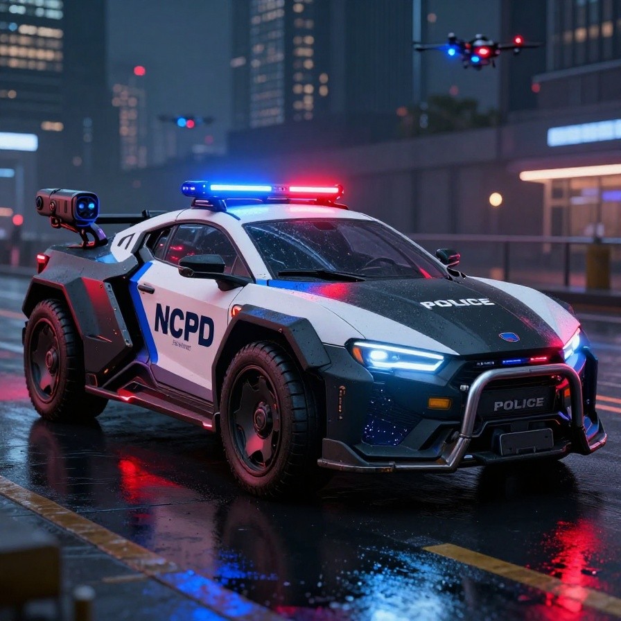 Cyberpunk Patrol Car sample 1