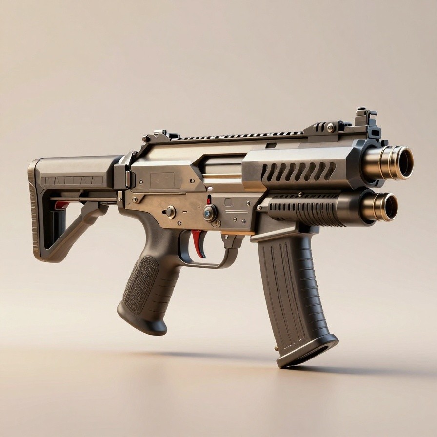 Futuristic Plasma Gun Weapon sample 1