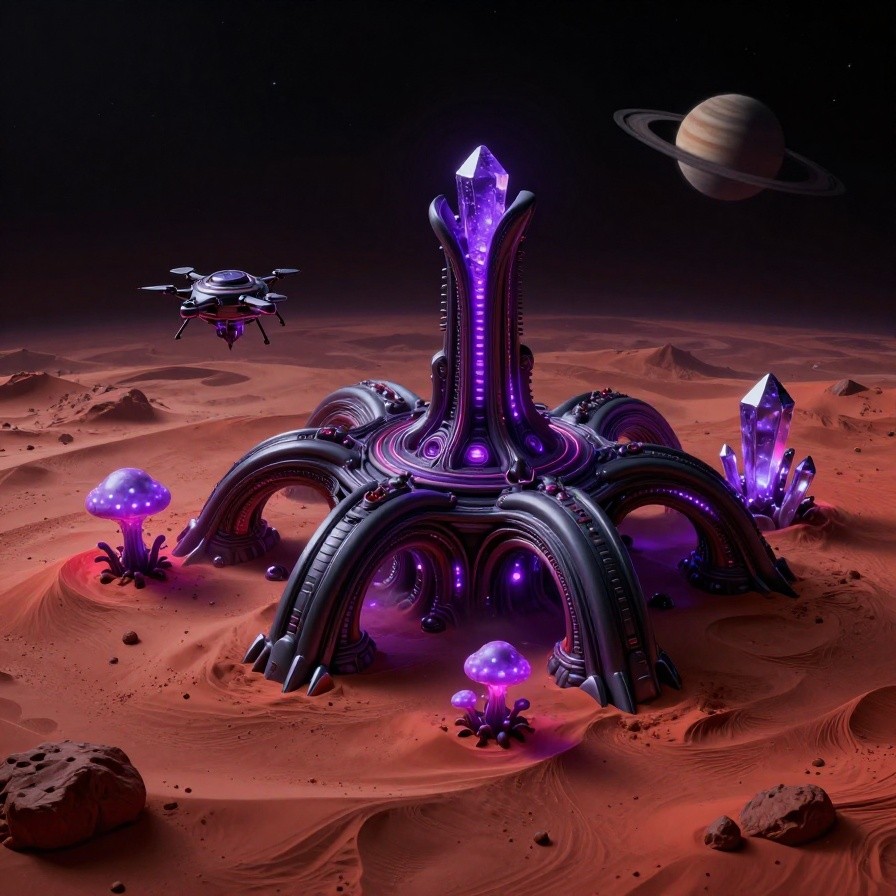 Isometric Alien Outpost sample 1