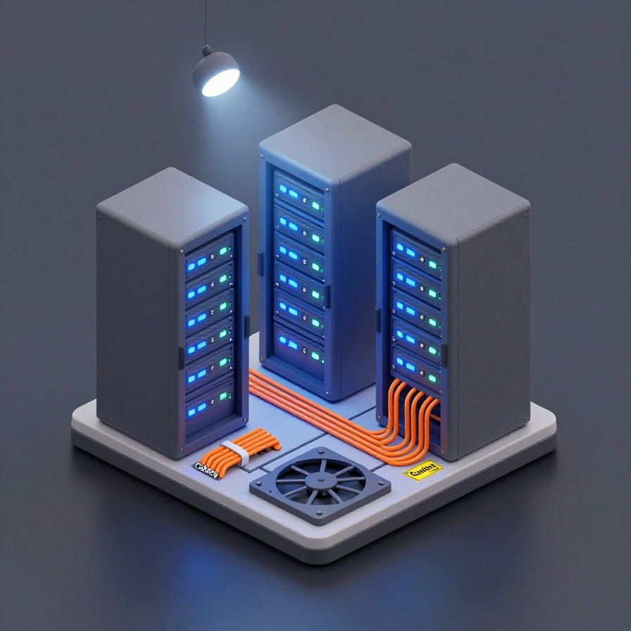 Isometric Server Room sample 1