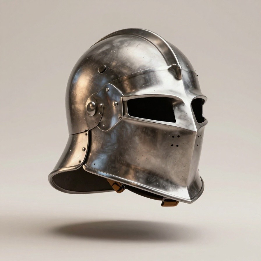 Knight Steel Helmet Armor sample 1