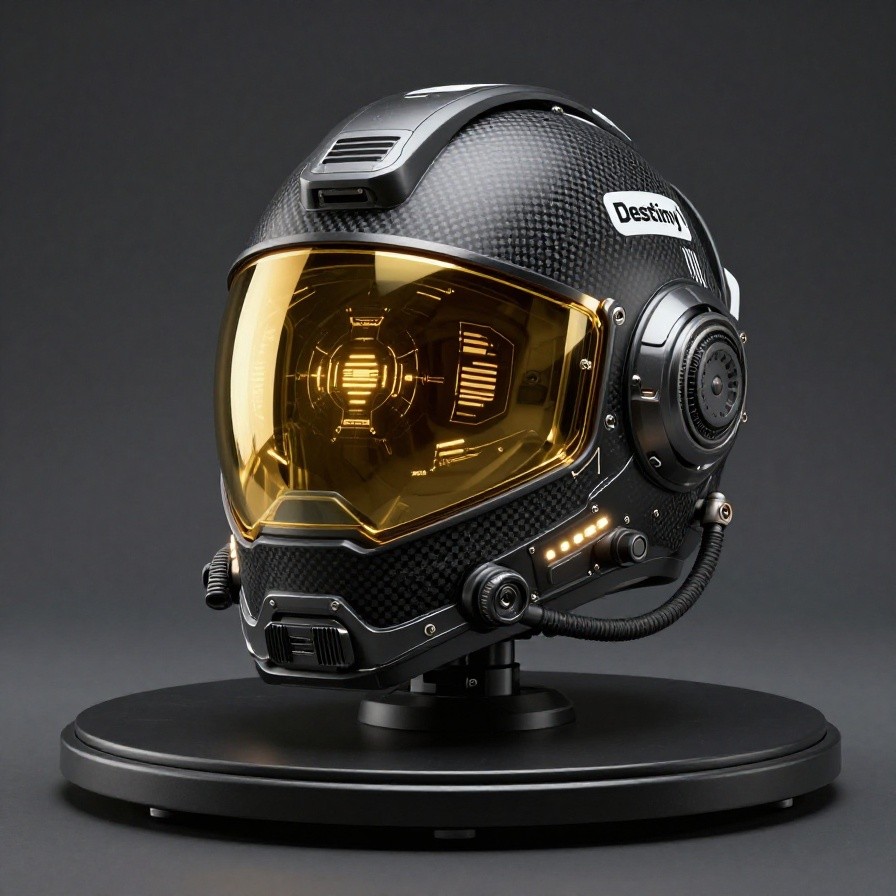 Sci-Fi Pilot Helmet sample 1
