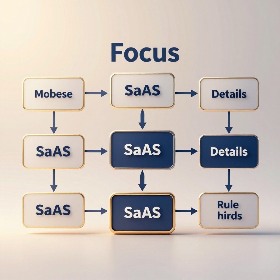SaaS Metrics Flowchart Diagram sample 1