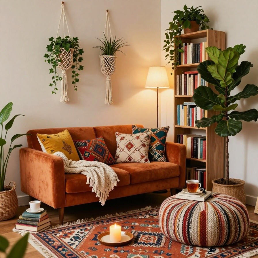 Cozy Bohemian Reading Nook sample 1