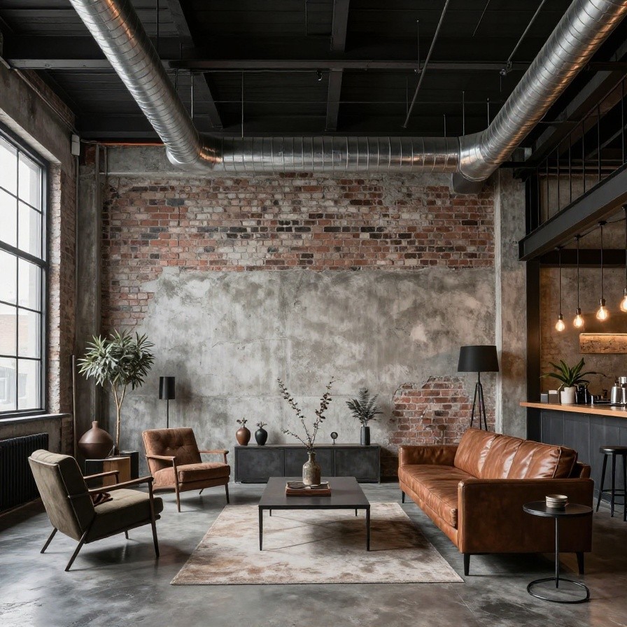 Industrial Loft Interior Design sample 1