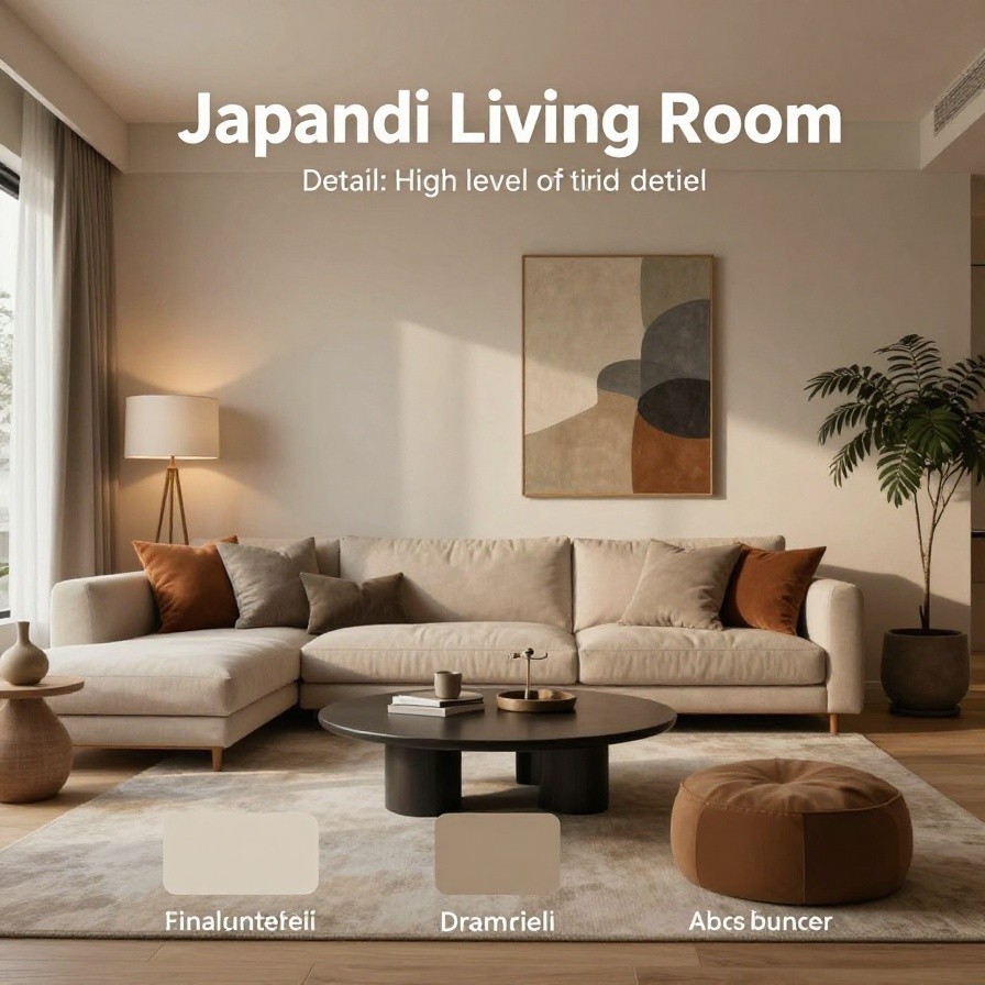 Japandi Living Room sample 1