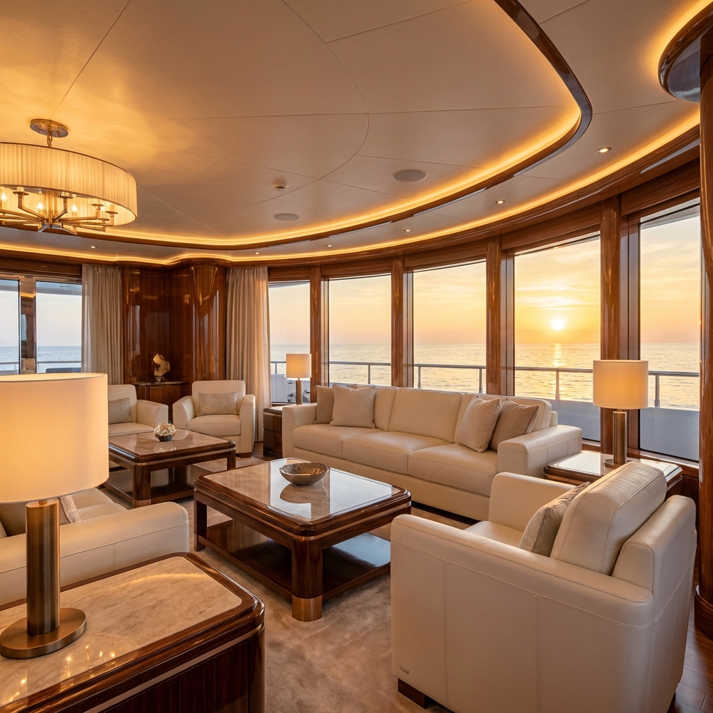 Luxury Yacht Interior Lounge sample 1