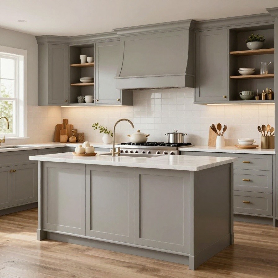 Modern Farmhouse Wooden Kitchen sample 1