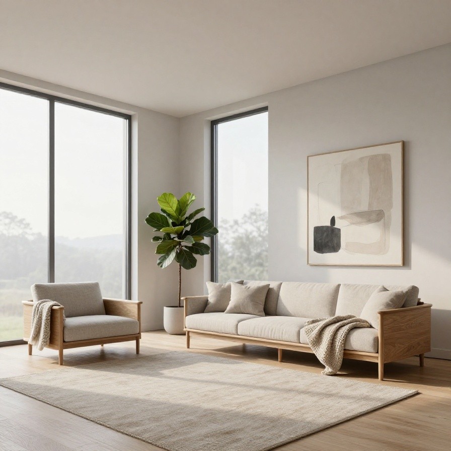 Scandi-Minimalist Living Room sample 1