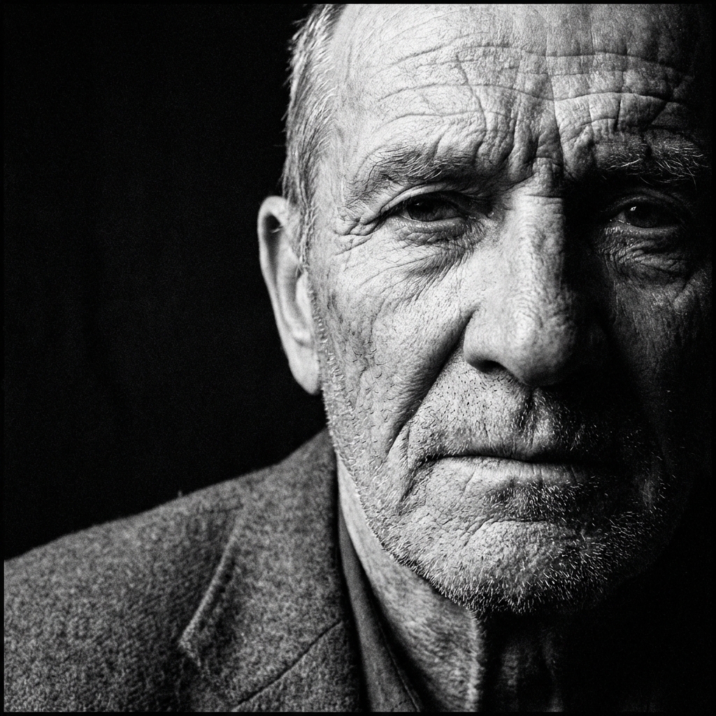 Cinematic B&W Portrait sample 1