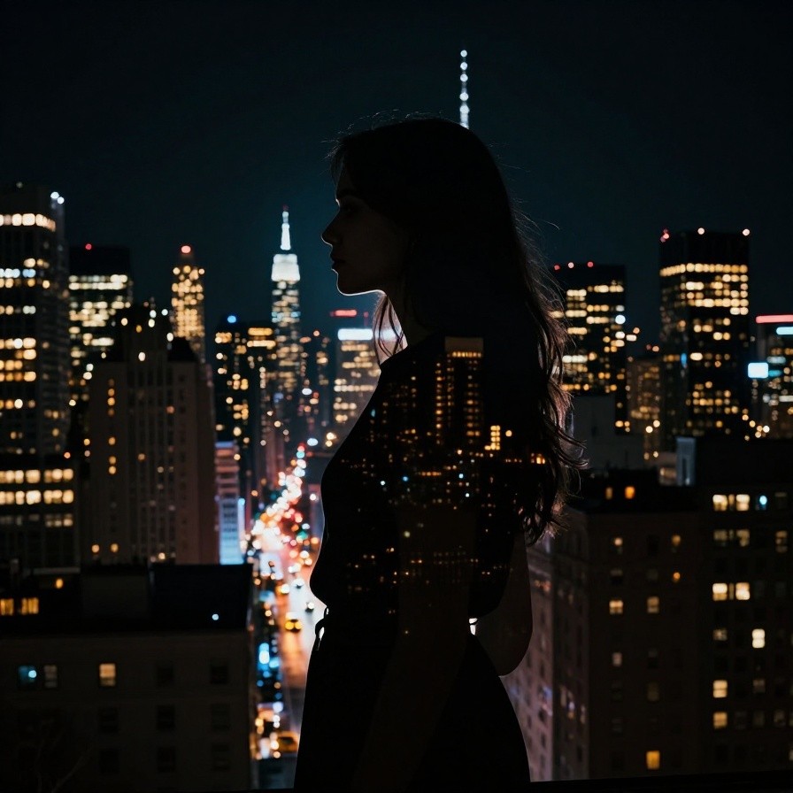 Double Exposure (Human & City) sample 1