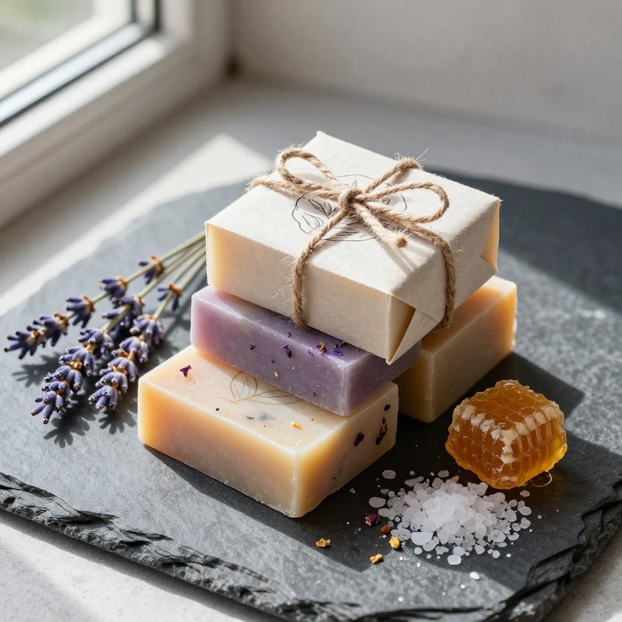Organic Artisan Soap Packaging sample 1