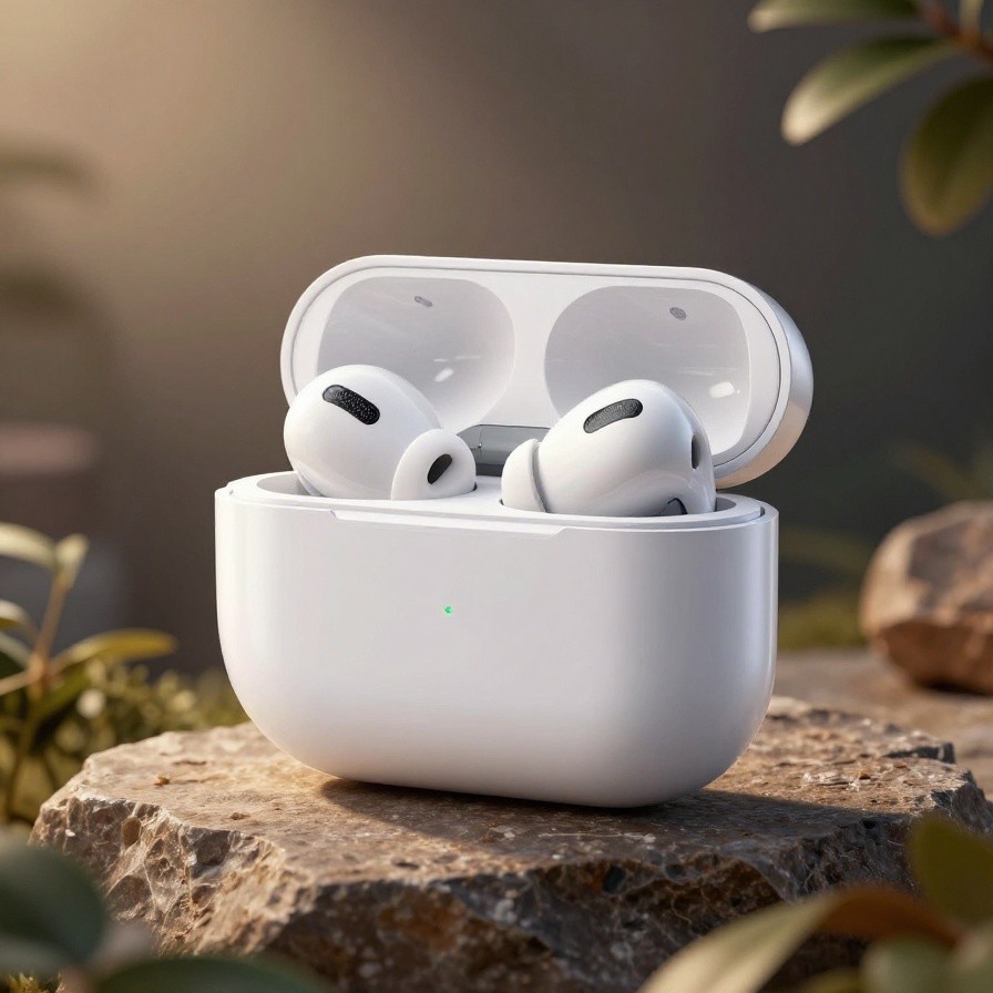 Wireless Earbuds Render sample 1
