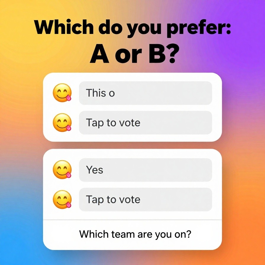 Interactive Poll Question Graphic sample 1