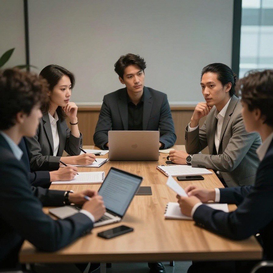 Multi-cultural Team Meeting sample 1