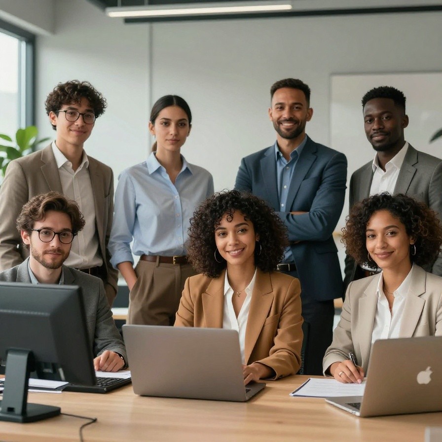 Multi-Ethnic Office Team sample 1