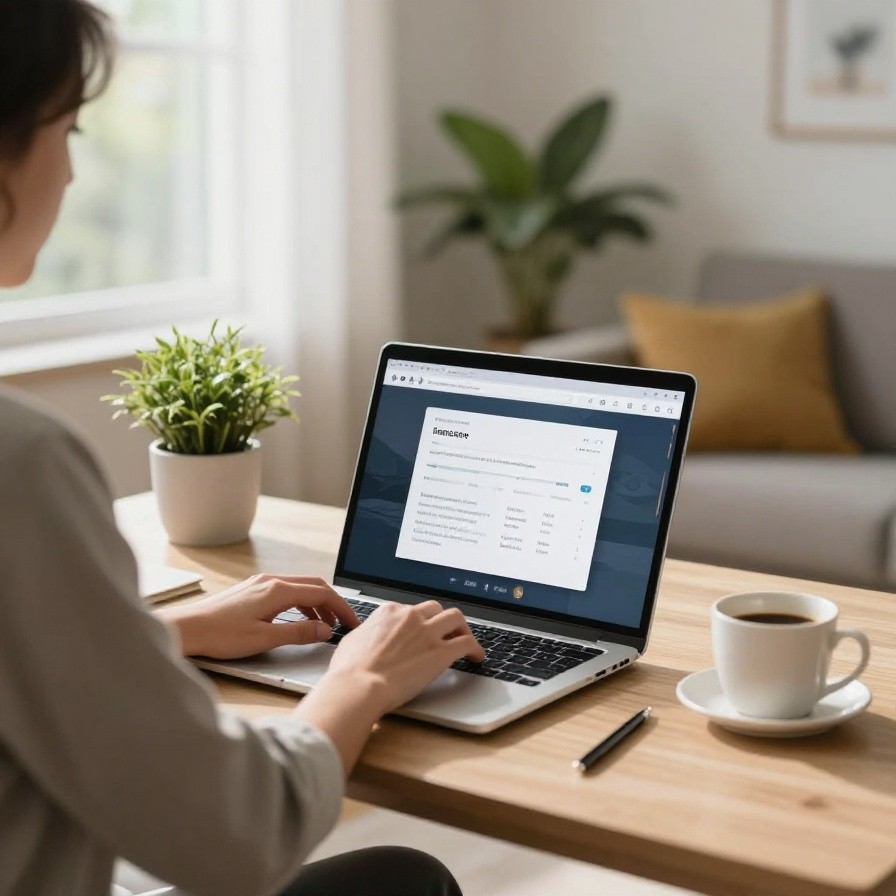 Remote Work Home Office Stock sample 1