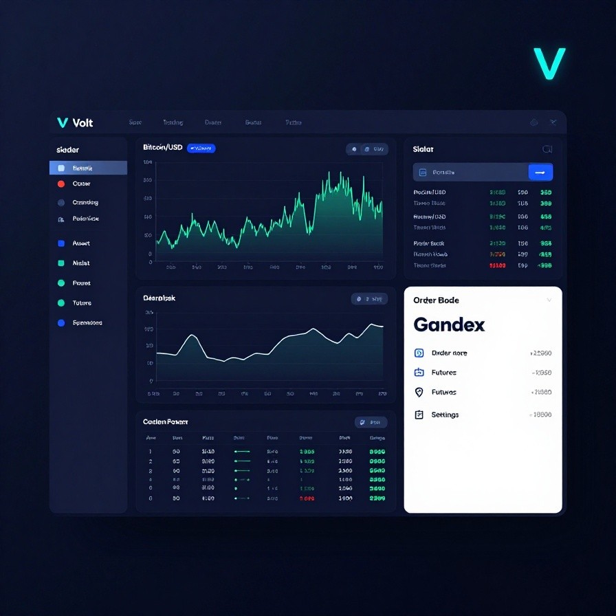 Crypto Exchange Dashboard UI sample 1