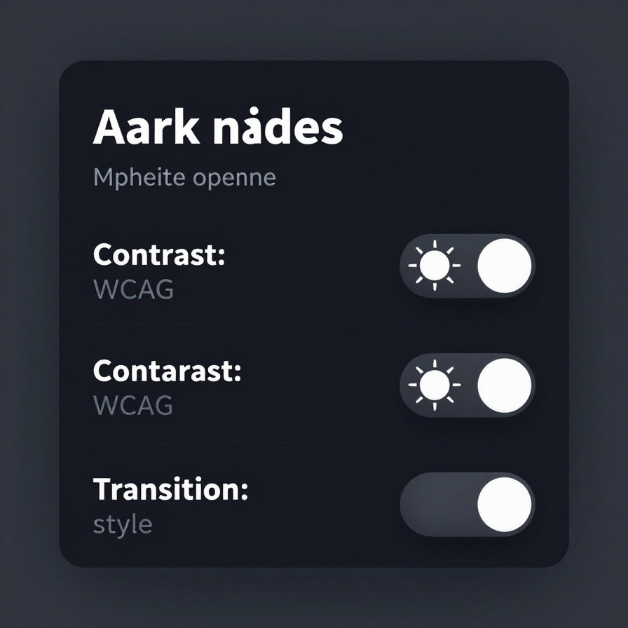Dark Mode UI Toggle Design sample 1