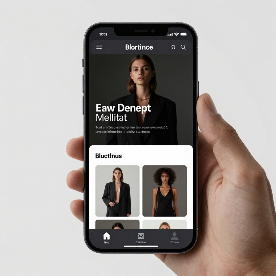 Dark Theme Ecommerce Mobile sample 1