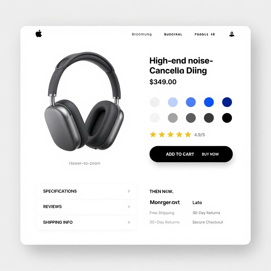 E-commerce Product Page UI sample 1