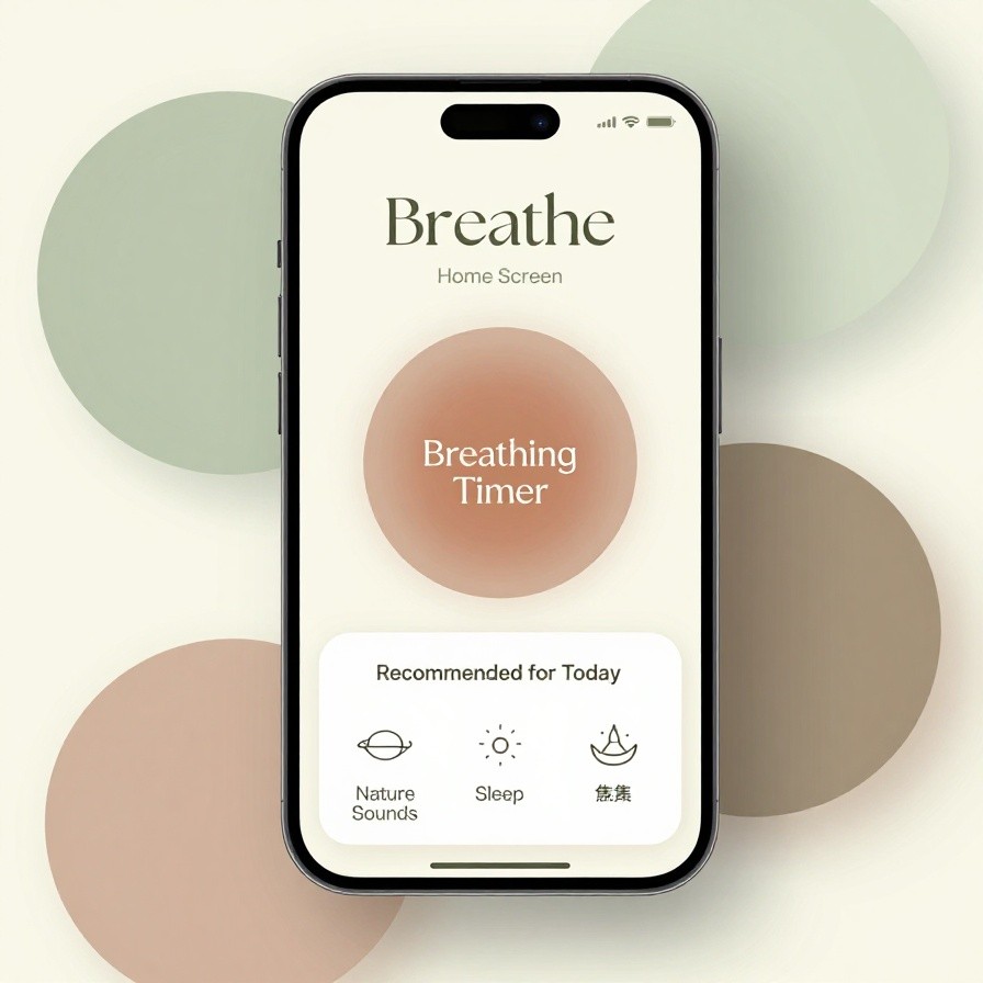 Meditation App UI Concept sample 1