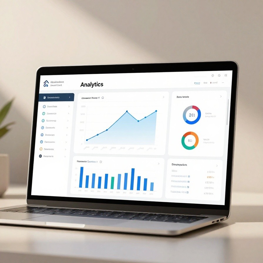 SaaS Analytics Dashboard Chart sample 1